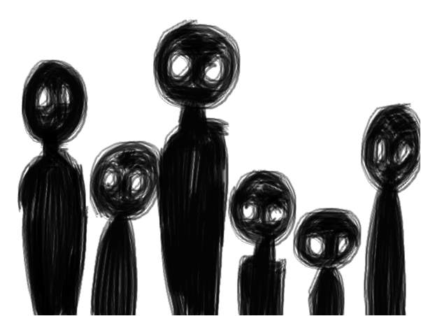 602x452 Shadow People - Shadow People Drawing