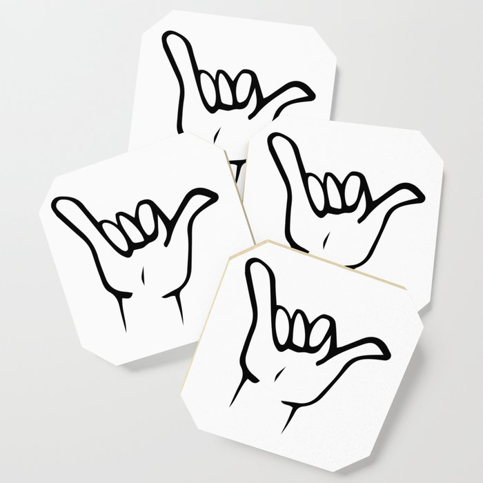 700x700 shaka hang loose art print coaster - Shaka Drawing