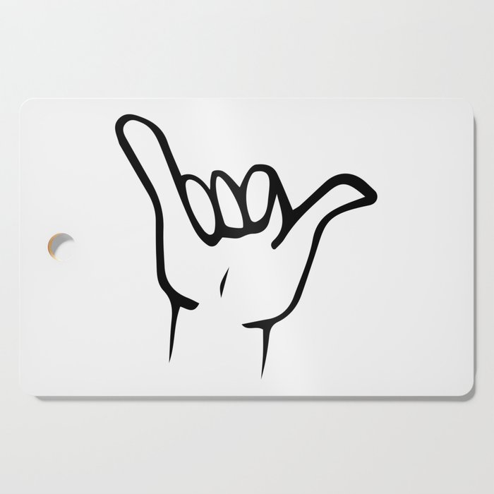 700x700 shaka hang loose art print cutting board - Shaka Drawing