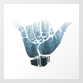 264x264 shaka art prints - Shaka Drawing