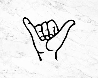 thumbnail image 2 of 2-Pack Hang Loose Shaka Hawaii Vinyl Decals – 5 Inch White – Sticker Dad, USA Made 2 of 6