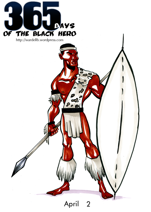 500x700 shaka zulu war sketchpad - Shaka Zulu Drawing