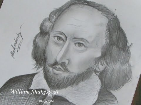 480x360 how to draw william shakespeare sc art suvajit chakraborty - Shakespeare Drawing