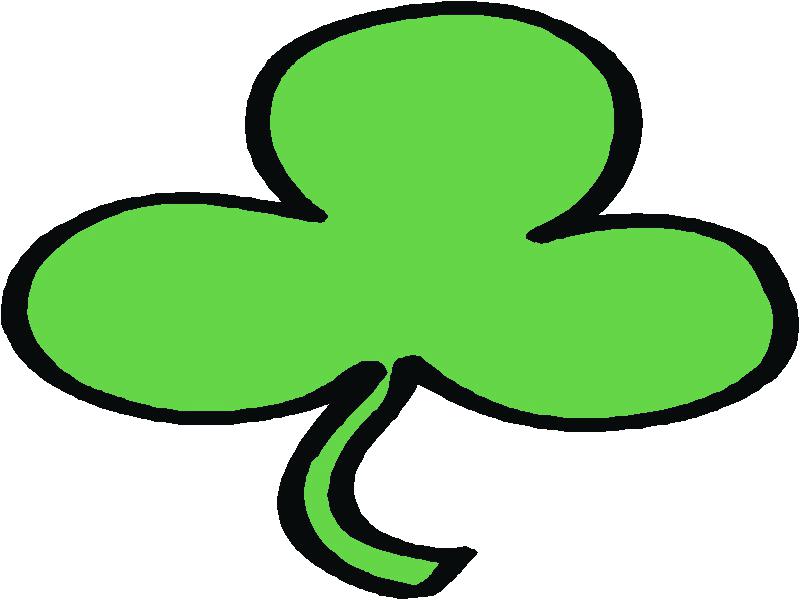 800x600 shamrock clip art line drawing clipart png kairafanan - Shamrock Line Drawing