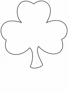 236x315 best shamrock template images saint patrick, shamrock template - Shamrock Line Drawing