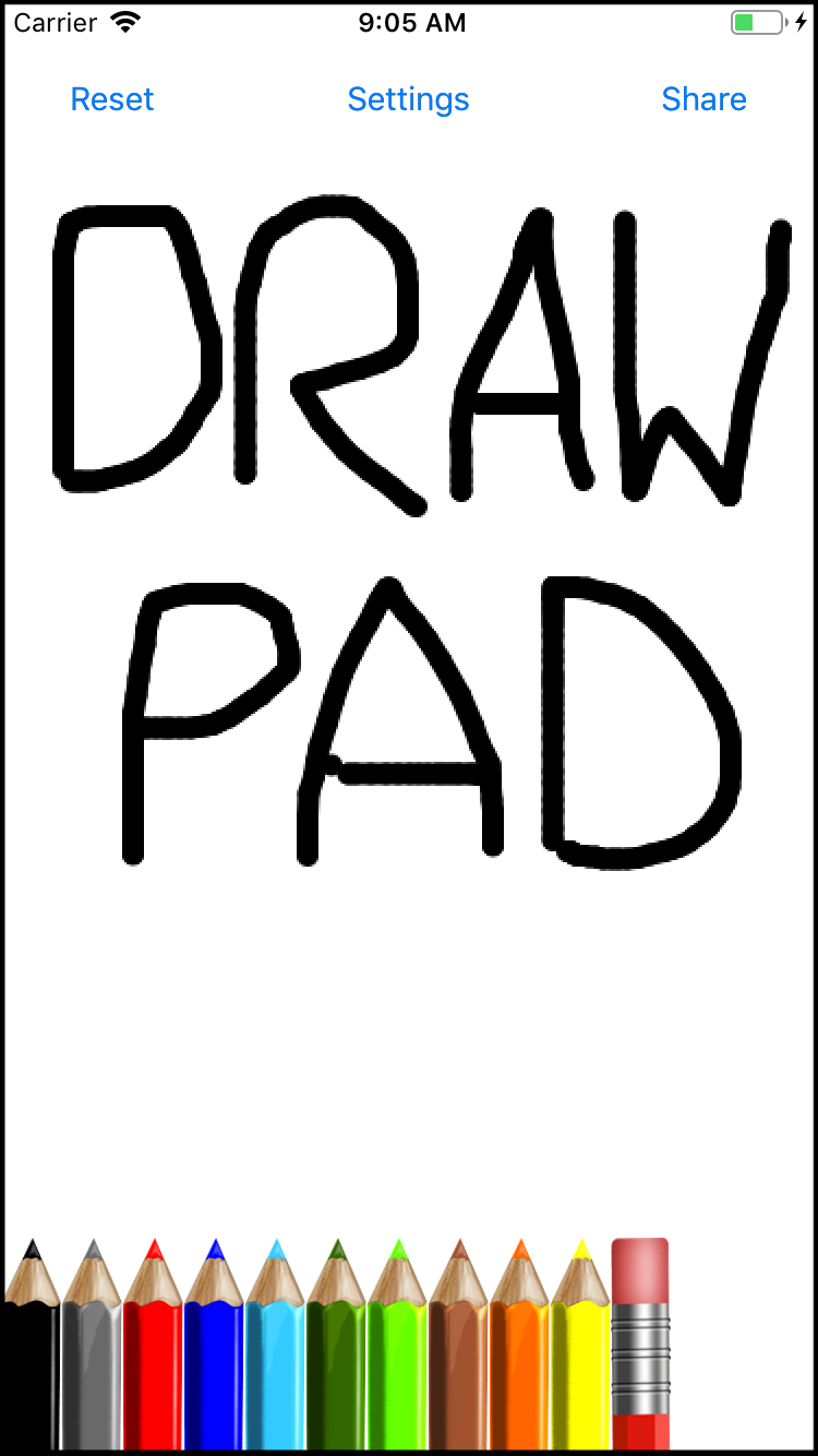 750x1334 Uikit Drawing Tutorial How To Make A Simple Drawing App - Share Drawing