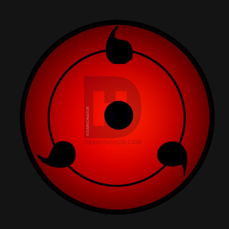 461x461 How To Draw Sharingan, Step - Sharingan Drawing