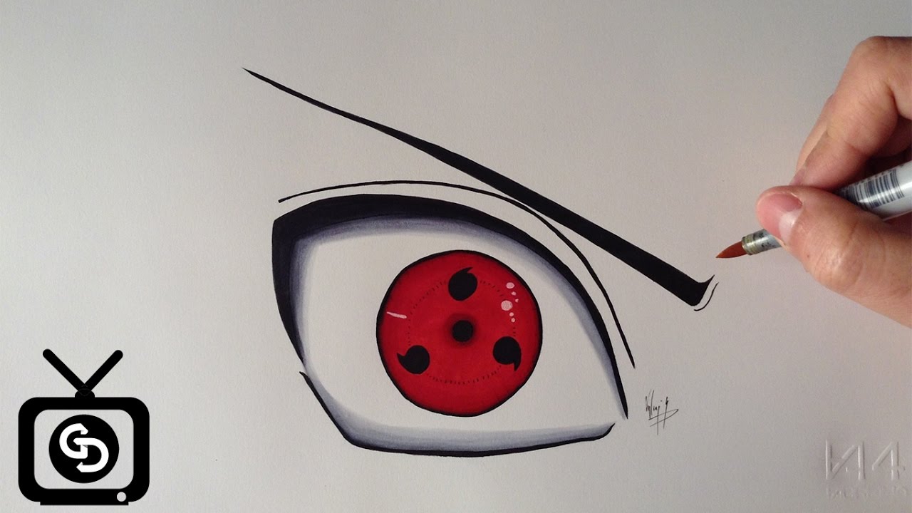 1280x720 How To Draw The Sharingan Eye - Sharingan Drawing