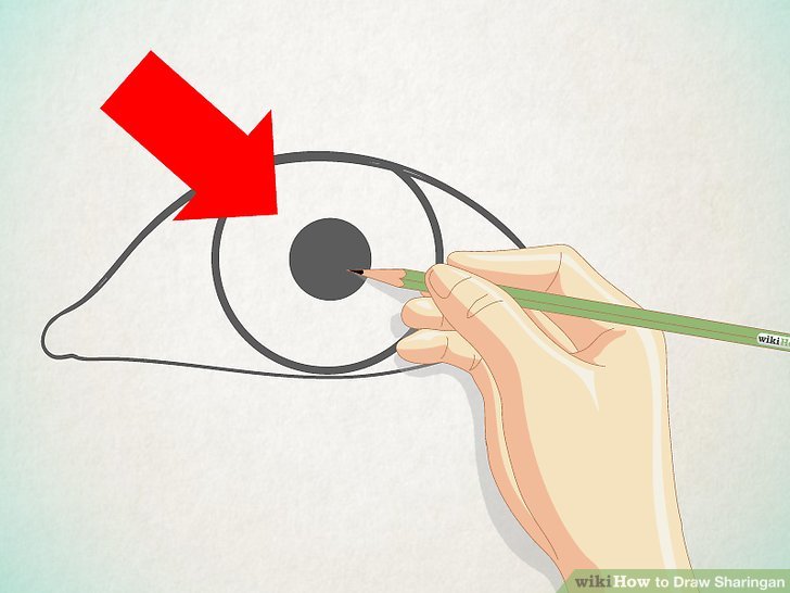 728x546 How To Draw Sharingan Steps - Sharingan Eye Drawing