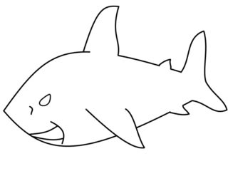 320x240 How To Draw Cartoons How To Draw A Shark - Shark Drawing Cartoon