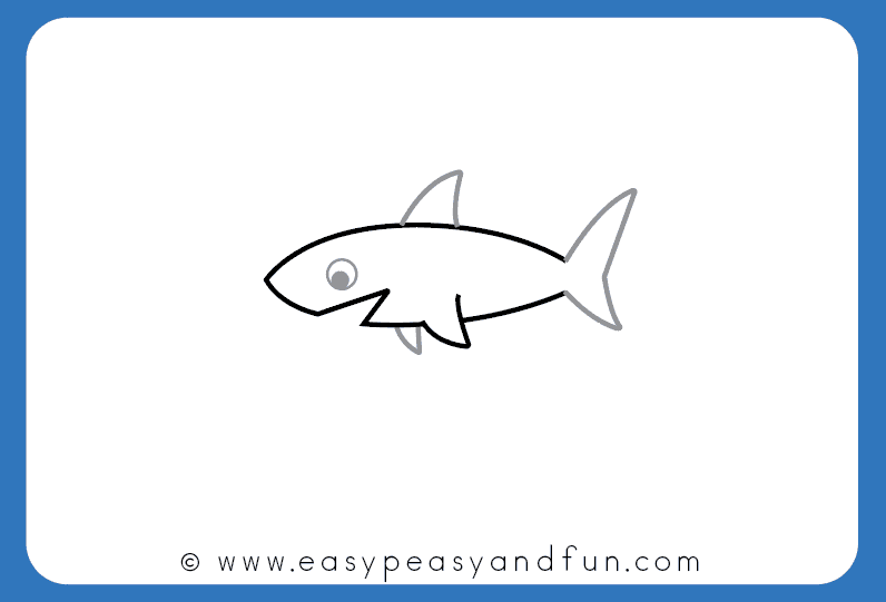 796x541 How To Draw A Shark - Shark Drawing Easy
