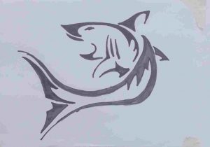 300x210 S Largest Cute Blue Stock Rhgdpictureus How To Draw A Great - Shark Drawing Easy