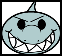 200x182 shark crafts for kids arts and crafts activities, projects - Shark Face Drawing