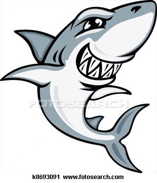 318x370 cartoon shark mascot clipart crafts shark face painting, shark - Shark Face Drawing