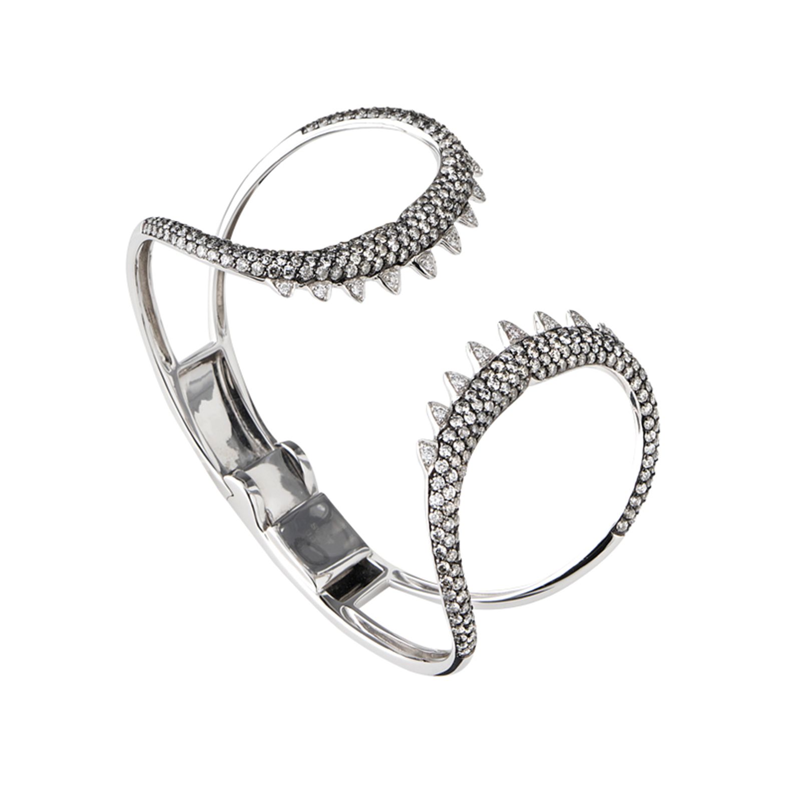 1570x1570 white gold shark jaw bracelet jewels verne - Shark Jaw Drawing