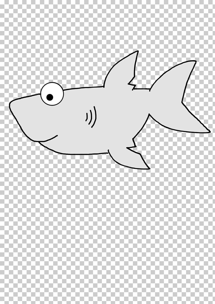 728x1030 Shark Drawing Line Art Cartoon Creative Sharks Png Clipart - Shark Line Drawing