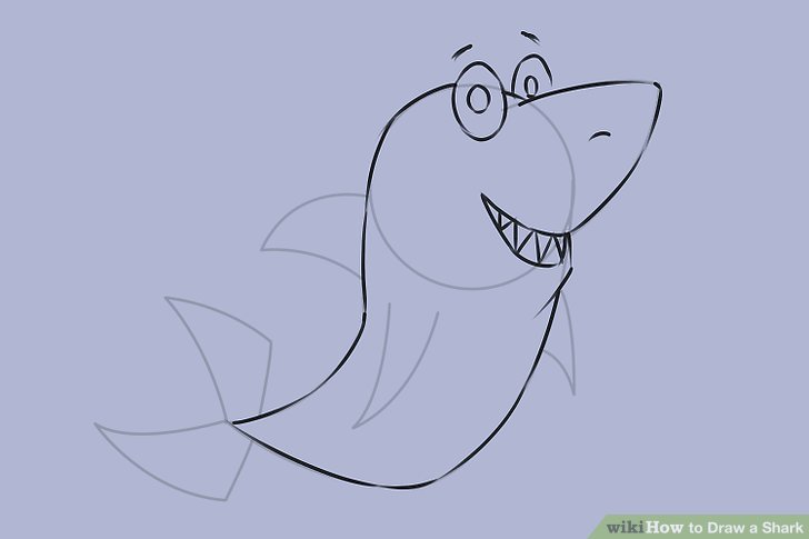 728x485 Ways To Draw A Shark - Shark Mouth Drawing