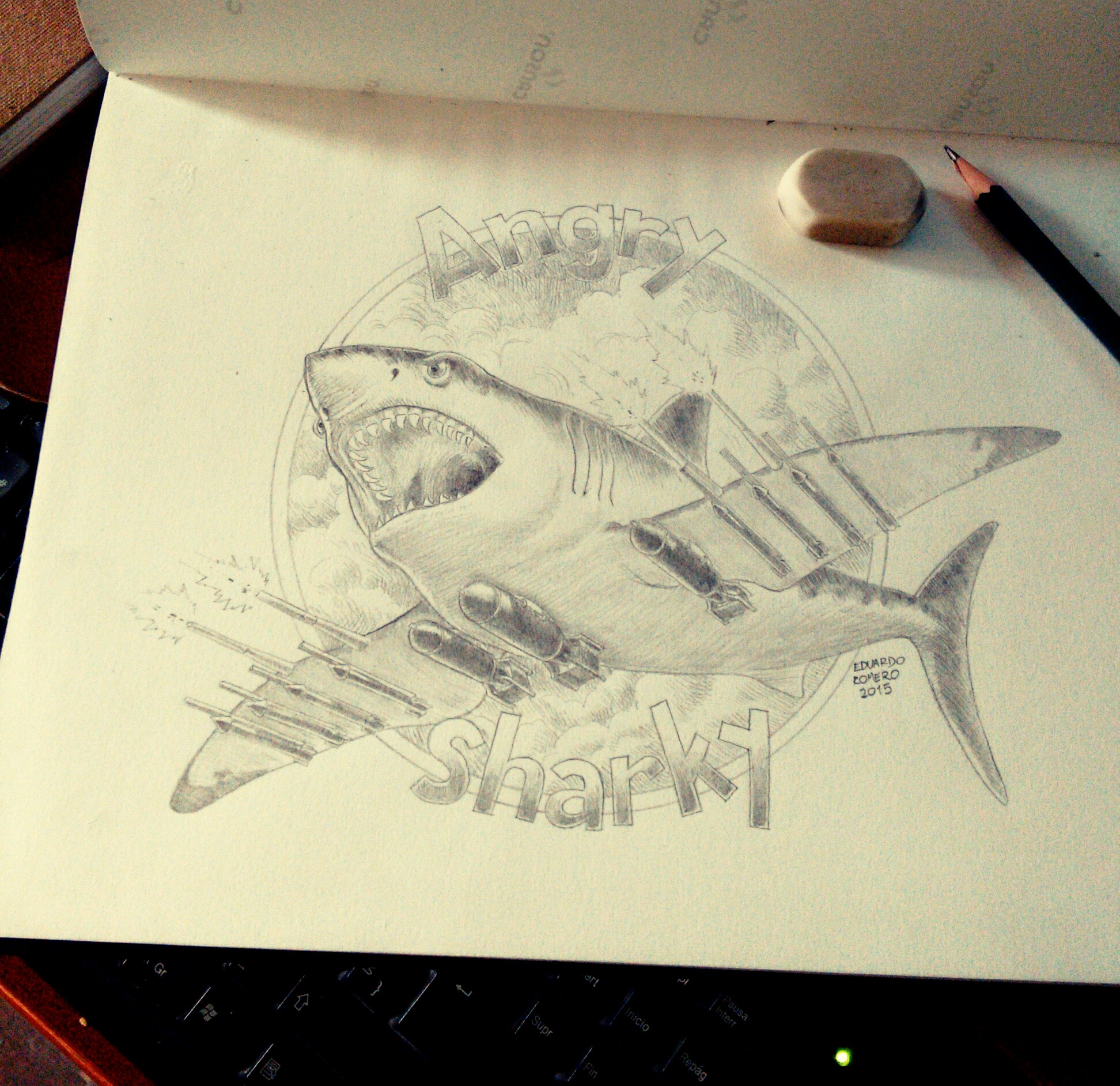 1944x1884 i wanted to draw a typhoon with a shark mouth it turned out a bit - Shark Mouth Drawing