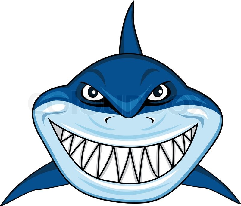 800x685 Angry Shark Cartoon Stock Vector Colourbox - Shark Mouth Drawing