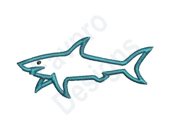 570x456 Outline Of A Shark Image Animals Classroom Simple Tattoo - Shark Outline Drawing