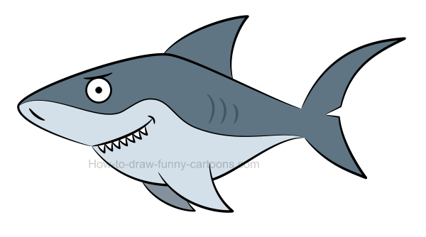 600x334 How To Draw A Shark Picture - Shark Pictures Drawing