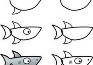 300x210 How To Draw A Simple Shark How To Draw A Shark Step - Shark Simple Drawing