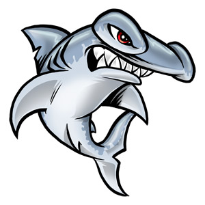 300x300 Creative Cute Hammerhead Shark Tattoo Image - Shark Tattoo Drawing