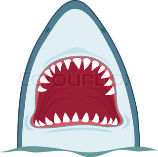320x318 Images Of Paper Shark Mouth Template - Shark With Mouth Open Drawing