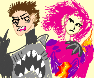 300x250 Sharkboy And Lavagirl Drawing - Sharkboy And Lavagirl Drawing