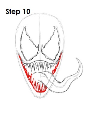 300x388 how to draw venom - Sharp Drawing