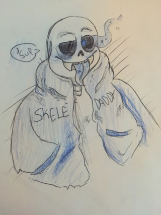 320x427 big sans with sharp teeth is my aesthetic - Sharp Teeth Drawing