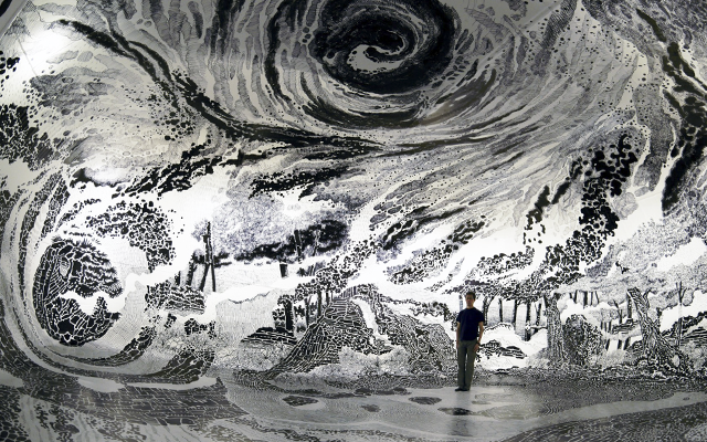 640x400 artist uses sharpies to create a gigantic degree drawing - Sharpie Drawings