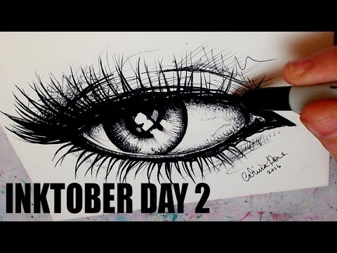 480x360 drawing an eye with sharpie pens and markers inktober challenge - Sharpie Marker Drawings