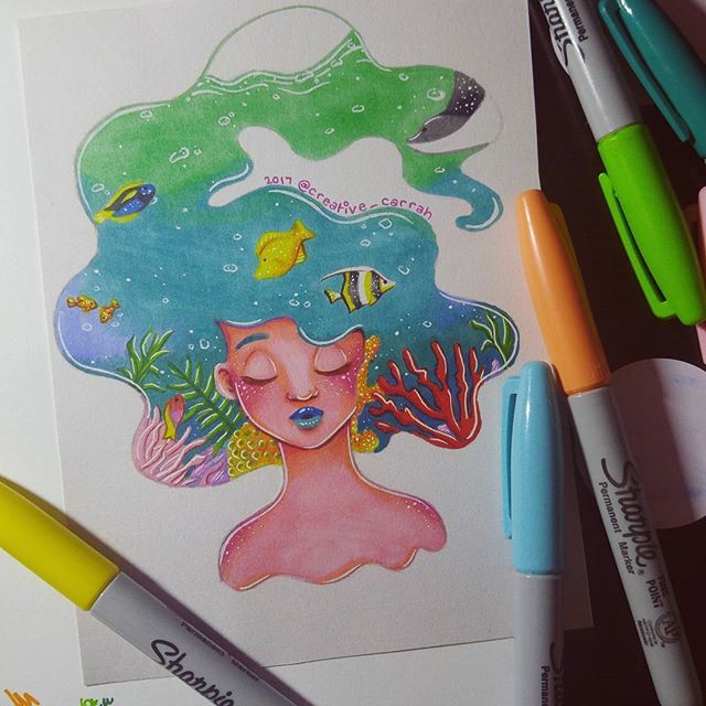 640x640 i did the sharpie marker art challenge and i am actually really - Sharpie Marker Drawings