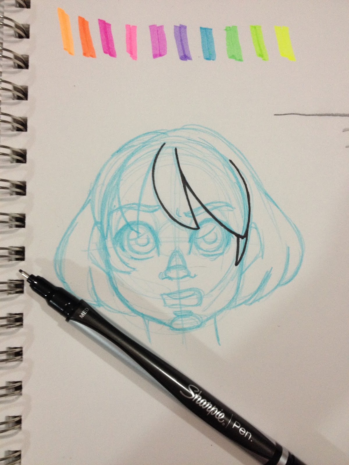 1200x1600 nattosoup studio art and process blog target art supply review - Sharpie Pen Drawing