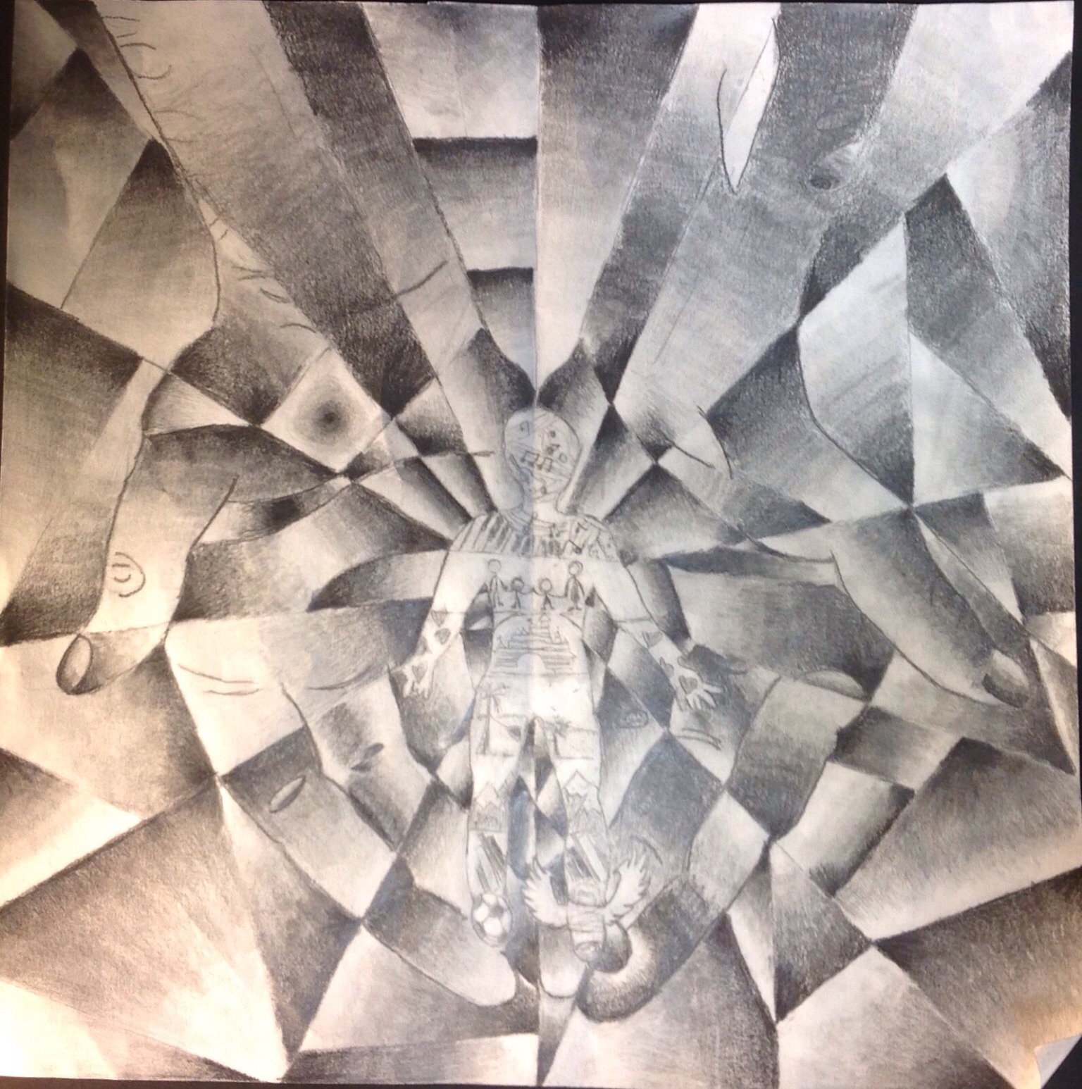 1536x1546 my drawing has shattered! the wonderful wonders of art - Shattered Drawing