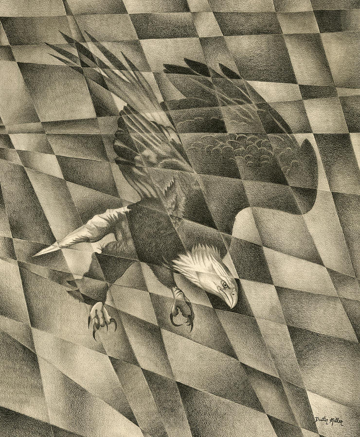 740x900 shattered eagle drawing - Shattered Drawing
