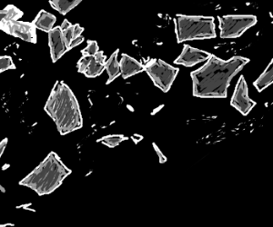 300x250 Shattered Glass Drawing - Shattered Glass Drawing