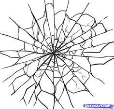 236x226 How To Draw Broken Glass Tutorial - Shattered Glass Drawing