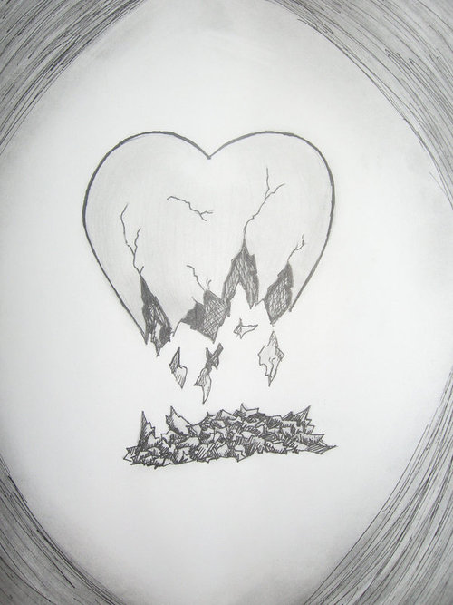 Shattered Heart Drawing at Explore collection of