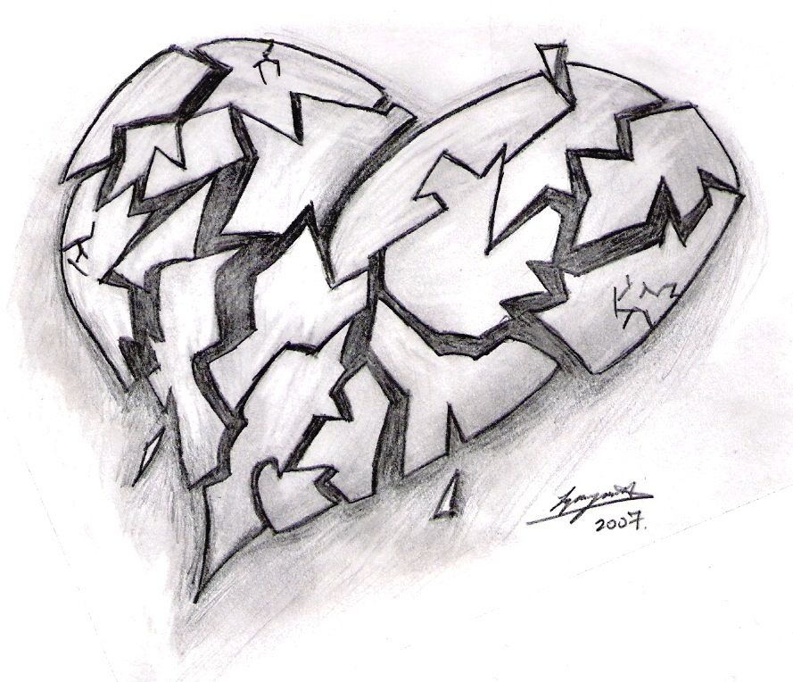 889x764 shattered heart google search shattered heart drawings my - Shattered Heart Drawing