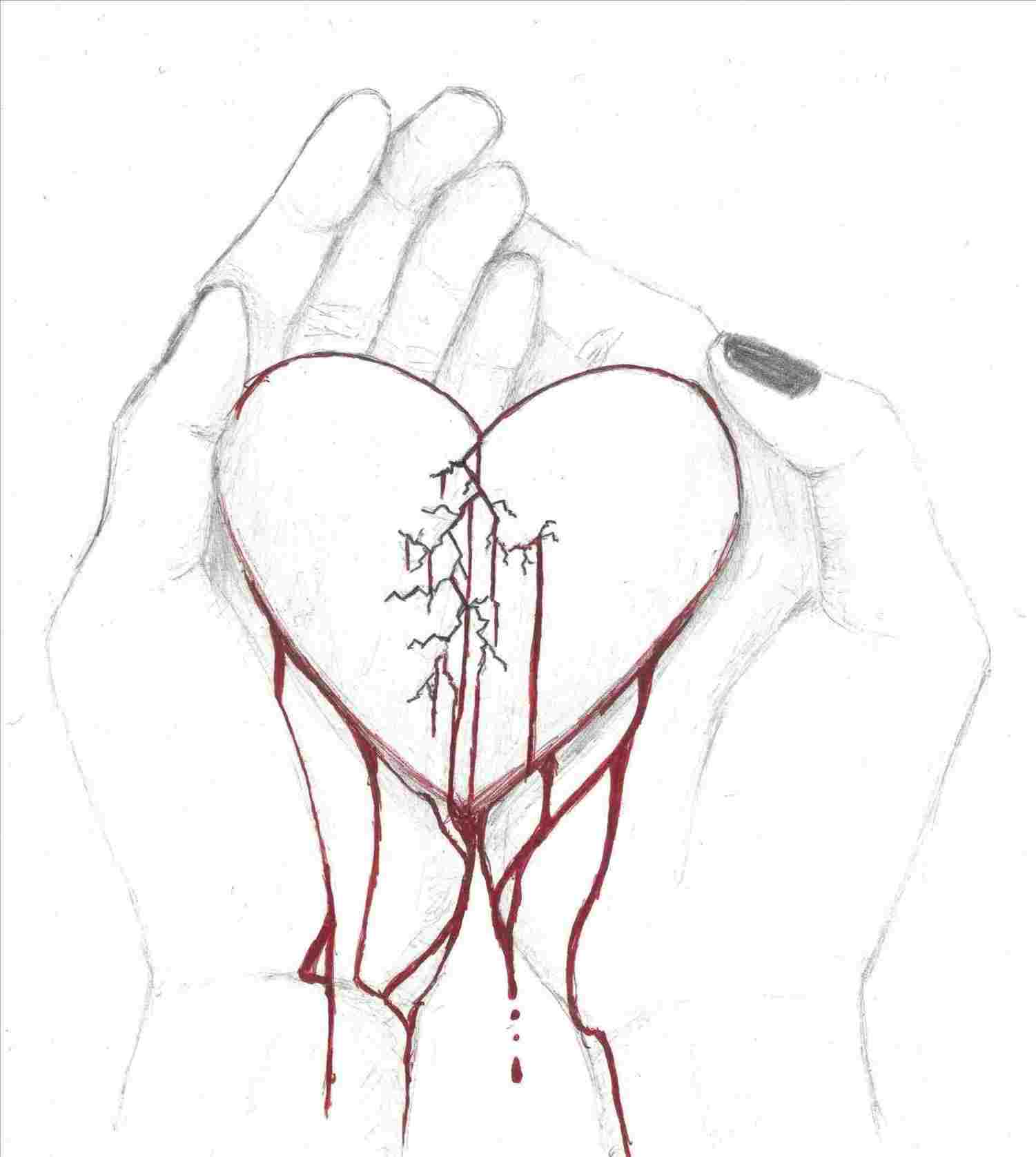 1501x1676 shattered heart human heart drawing - Shattered Heart Drawing