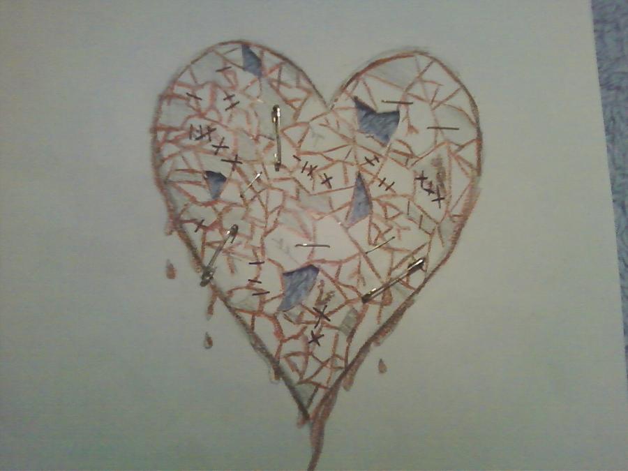 900x675 the shattered heart drawing - Shattered Heart Drawing