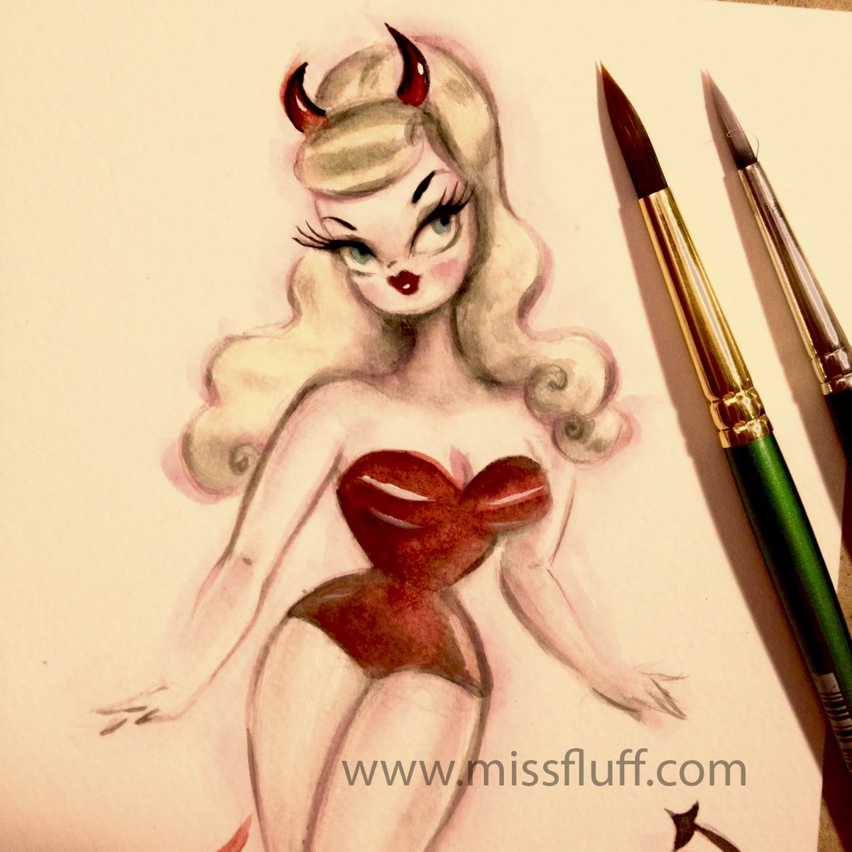 1200x1200 miss fluff on twitter blonde she devil drawing - She Devil Drawings