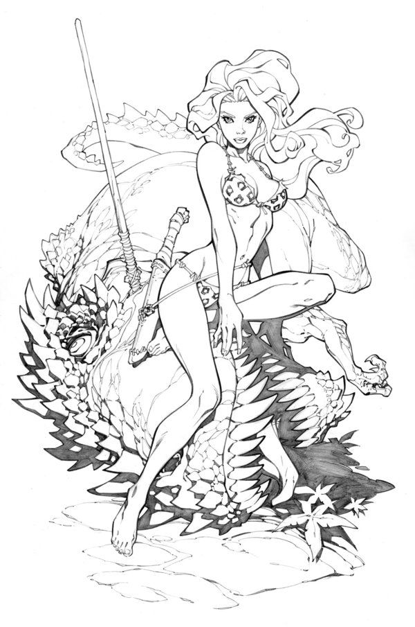 600x905 Shanna The She Devil - She Devil Drawings