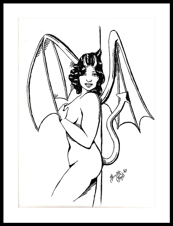 600x783 she devil framed print - She Devil Drawings
