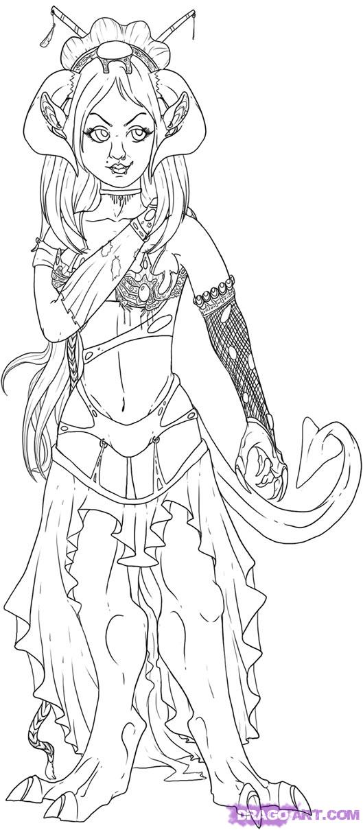 529x1210 draw a she devil, step - She Devil Drawings