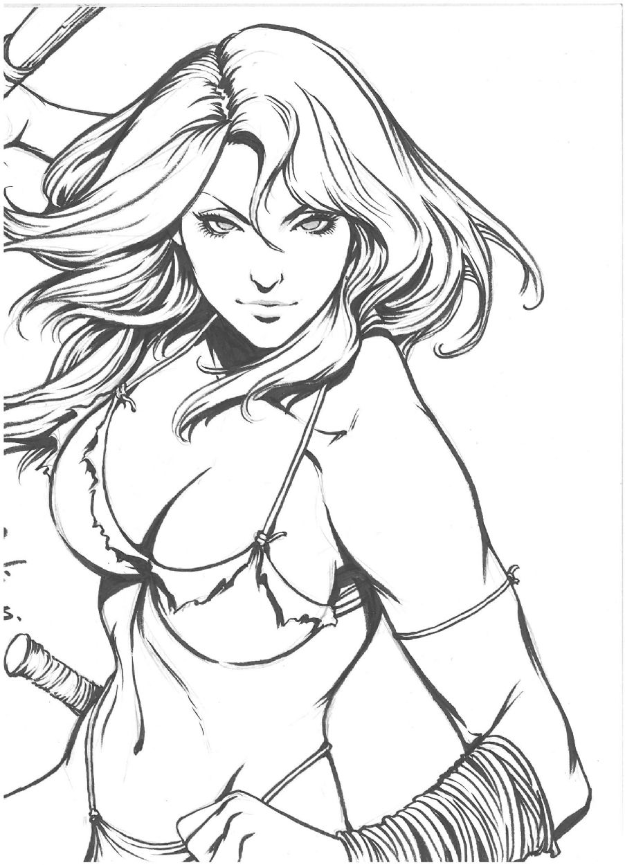 903x1250 stanley lau shanna the she devil comic art lineart dibujos - She Devil Drawings