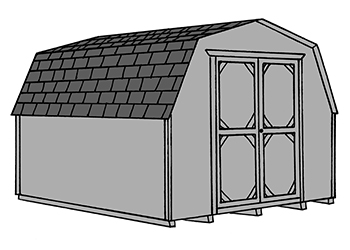 350x250 storage shed styles pine creek structures - Shed Drawing