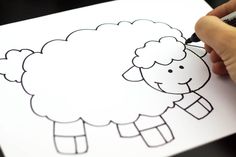 236x157 Pages O Draw A Cartoon Sheep Step Animals Sheeps Free Wallpapers - Sheep Drawing For Kids
